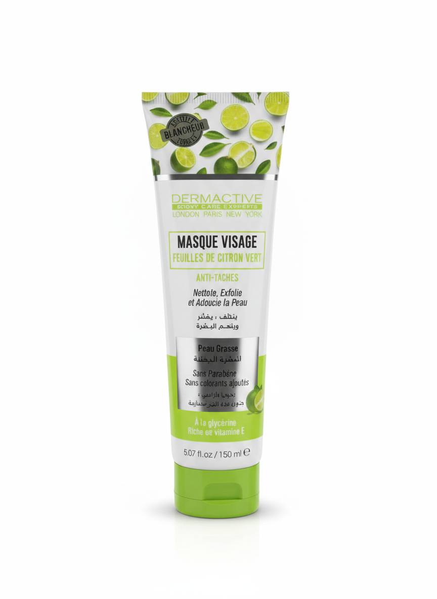 Masque Visage Dermactive (Feuilles de Citron Vert) 150ML