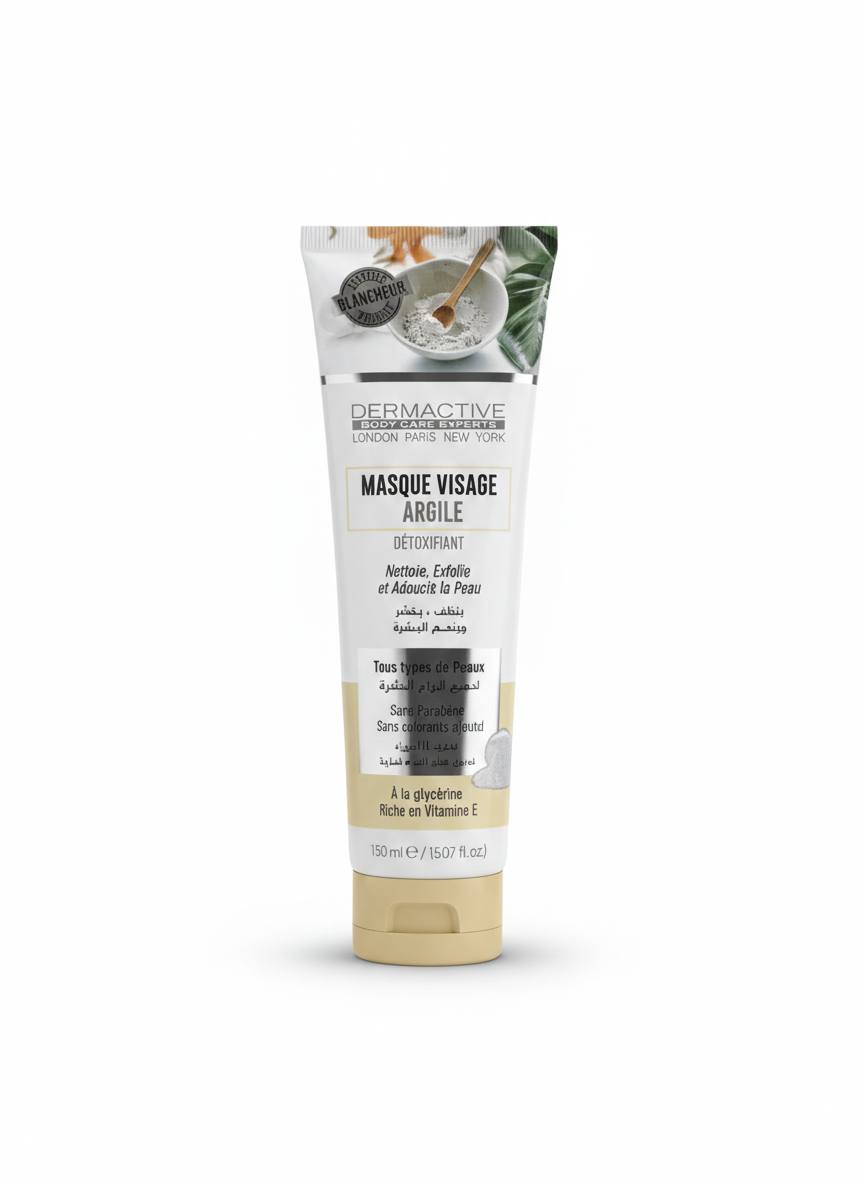 Masque Visage à l'Argile - Dermactive 150ML