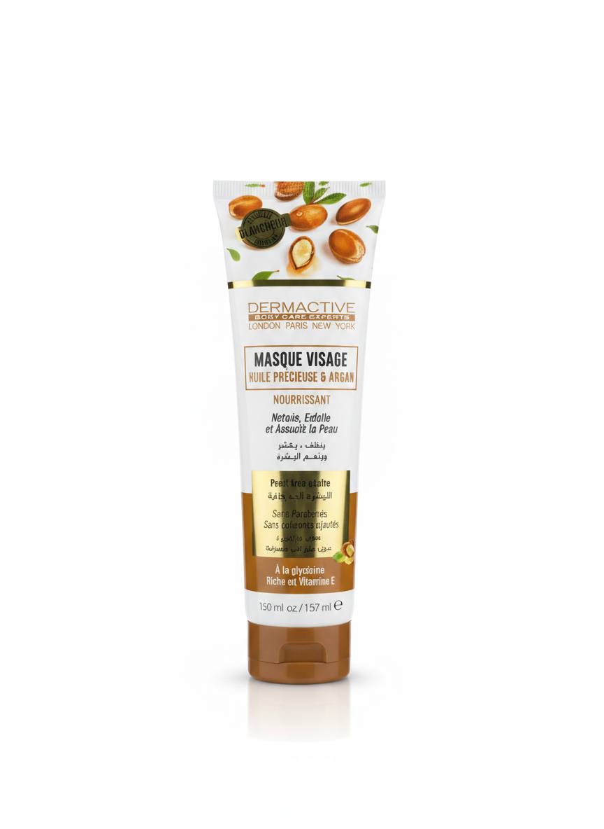 Masque Visage Dermactive – Huile Précieuse & Argan 150ML