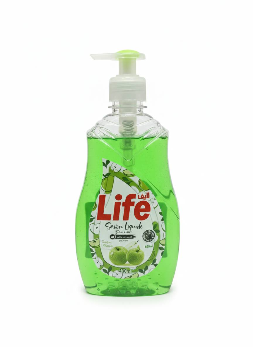 Savon Liquide Life – Pomme Verte 400ML