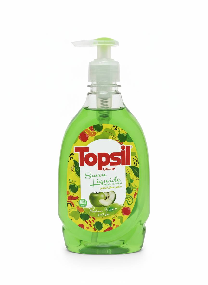 Savon Liquide Topsil – Parfum Pomme (400 ml)