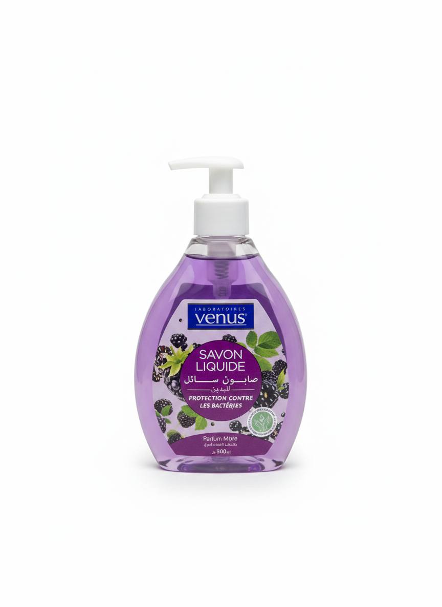 Savon Liquide Vénus - Parfum Mûre (390ml)