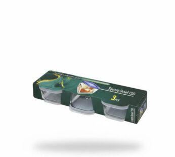 Lot de 3 Ramequins Carrés avec Couvercles