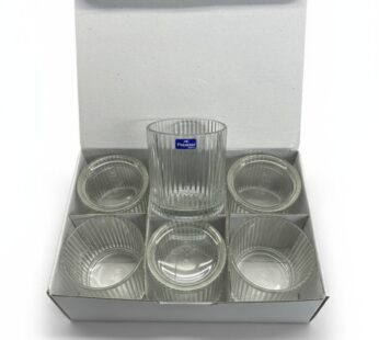 Ensemble de 6 Verres Striés