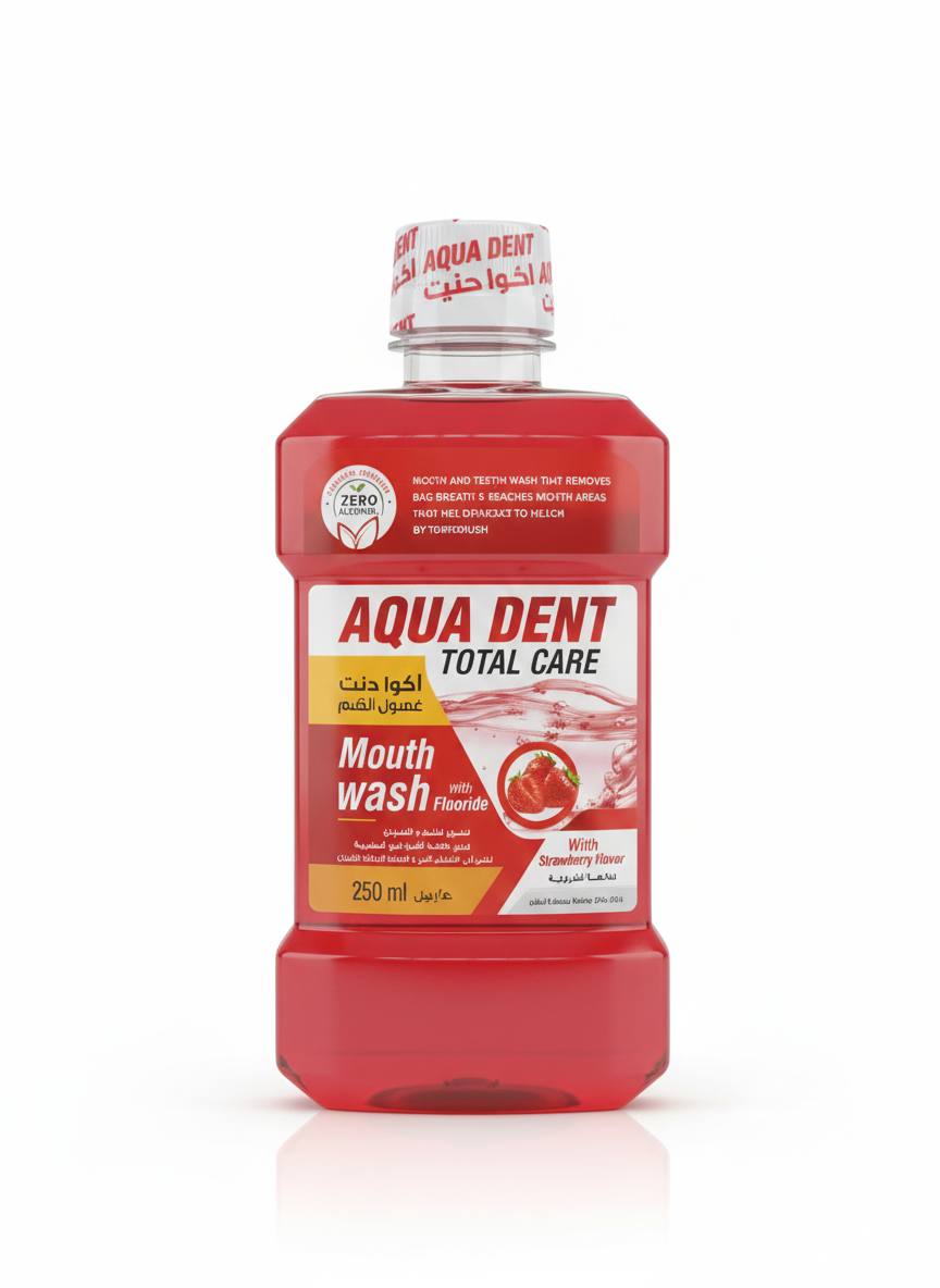 Aqua Dent Total Care – Bain de Bouche au Fluor 250ML