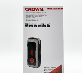 booster de batterie multifonction de la marque CROWN, modèle CT37042 TB