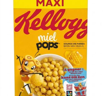Céréales Kellogg’s Miel Pops (Format Familial 620g)