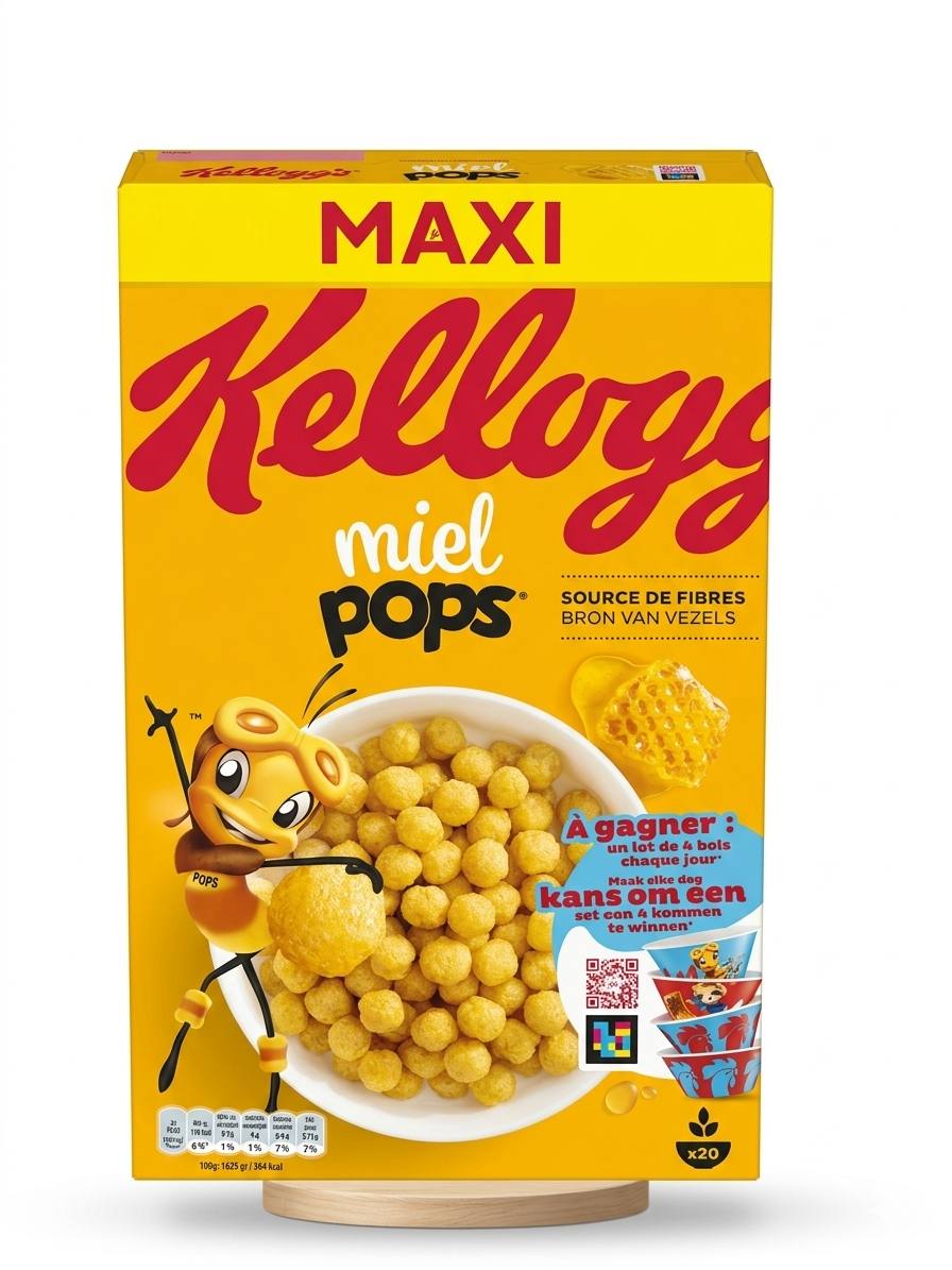Céréales Kellogg's Miel Pops (Format Familial 620g)