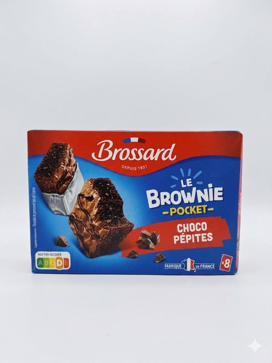 Le Brownie Pocket Choco Pépites - Brossard (240g)
