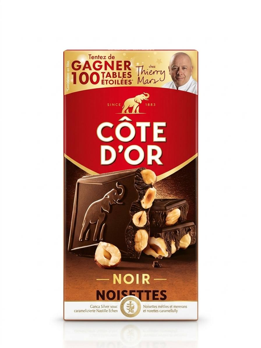 Côte d'Or - Noir Noisettes (180g)