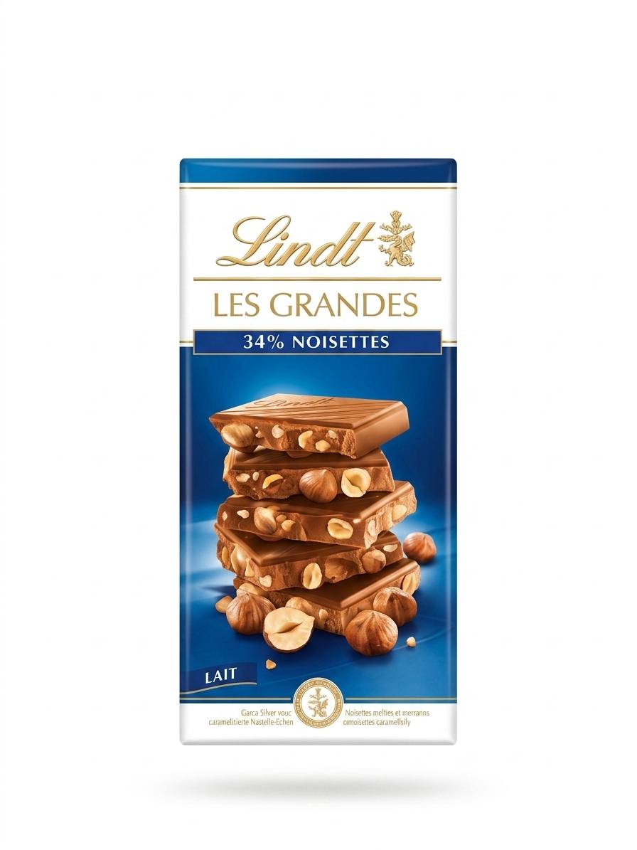 Lindt Les Grandes - Lait Noisettes (150g)