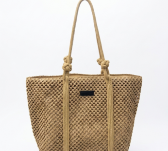 Sac Cabas en Raphia Tressé – L&rsquo;Élégance Estivale