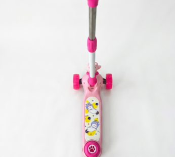 Trottinette à 3 roues pour enfant – Rose & Thème Spatial