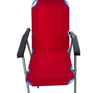 Chaise de Plage et de Camping Pliante – Rouge